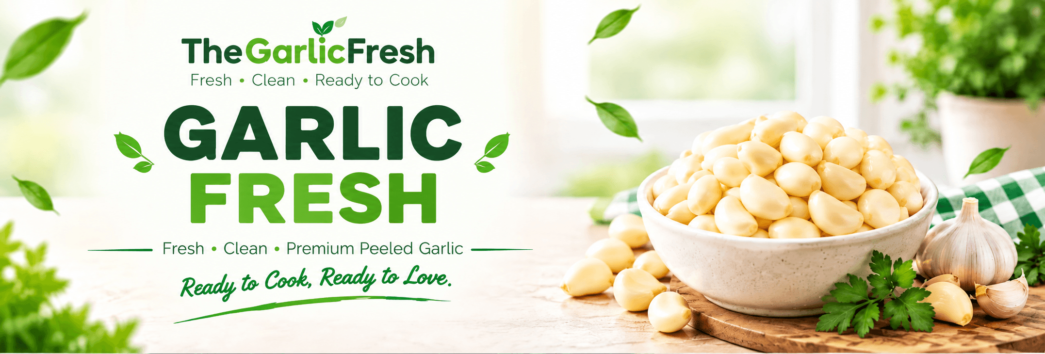 TheGarlicFresh Farm Fresh Peeled Garlic Cloves - Ready to Cook Pack